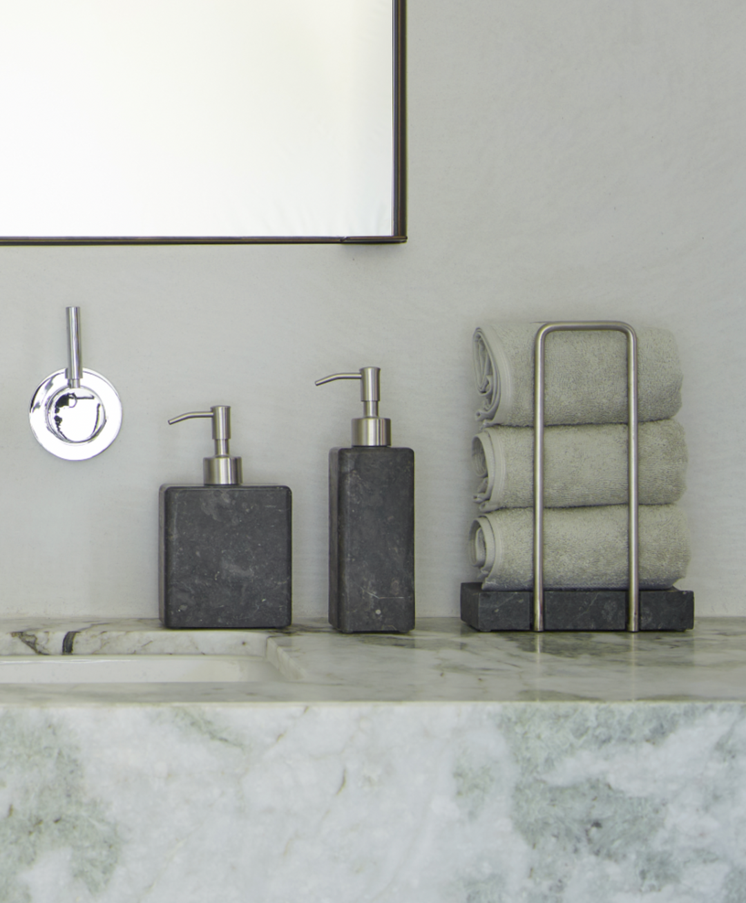 Hammam gästhanddukshållare - Mörkgrå