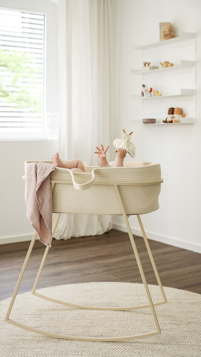 Korsina Babyvagga - Kräm