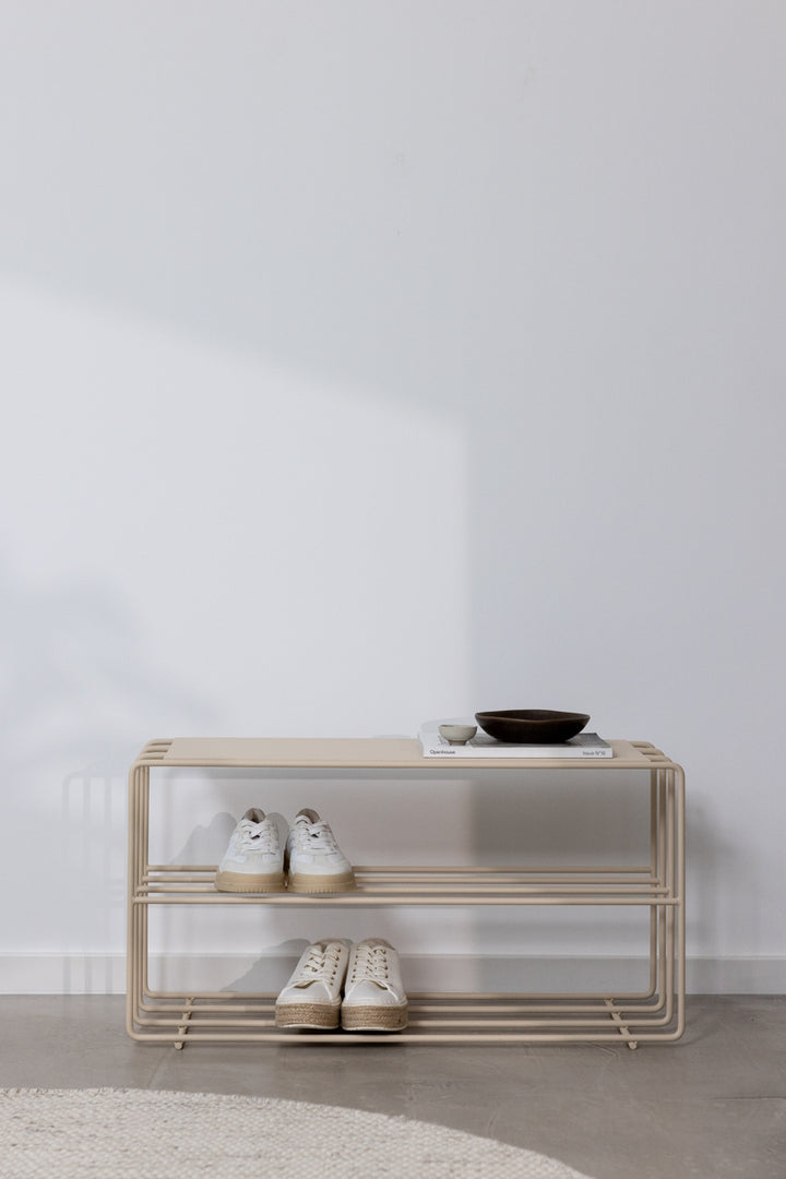 Beige skohylde i beige