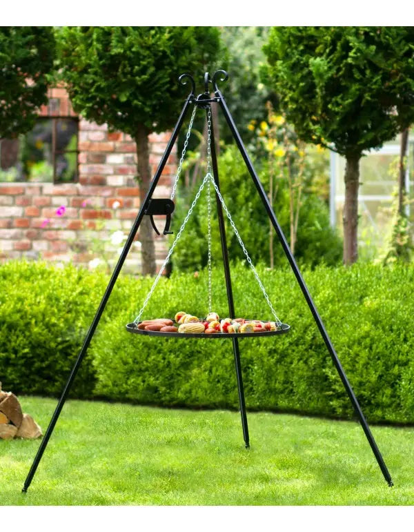 Eldställ / Eldset 180 cm med grillgaller + Lyft
