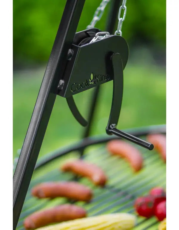 Eldställ / Eldset 180 cm med grillgaller + Lyft
