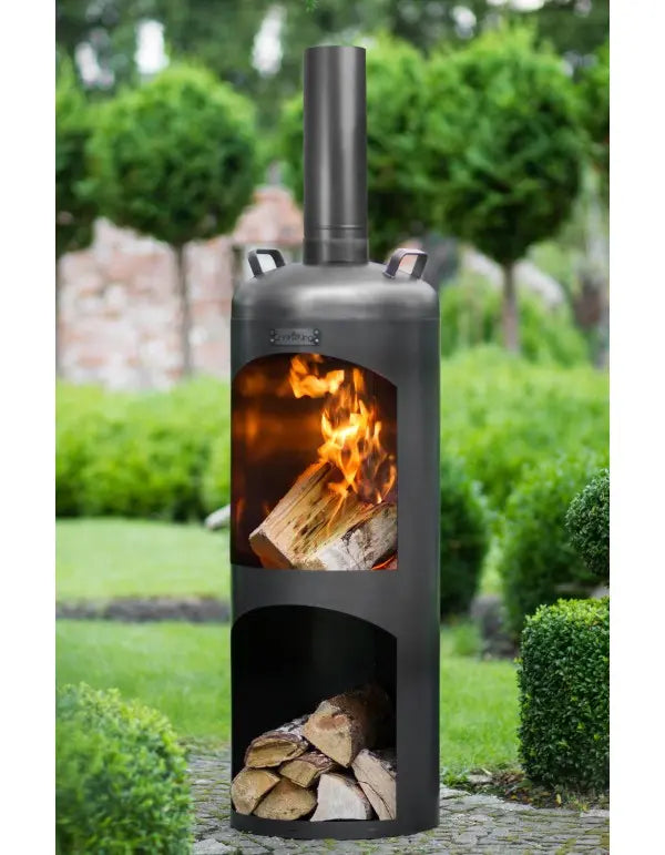 Udendørs brændeovn