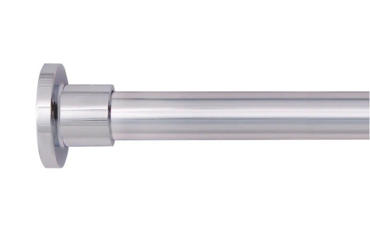 Rund badeforhængsstang i krom