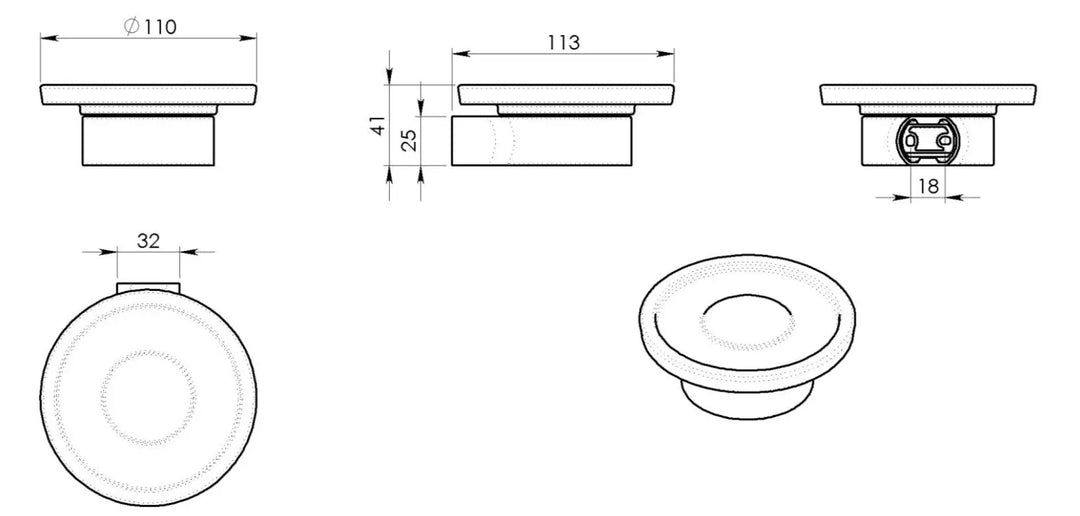 PIREN Tvålkopp - Svart