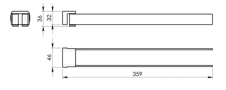 Piren handdukshållare - vit