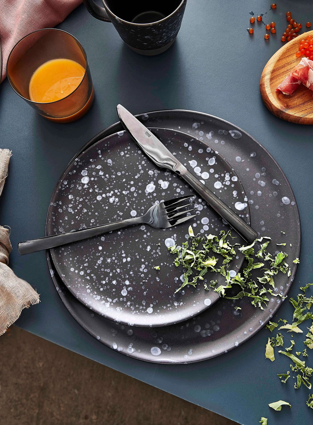 Raw Nordic Black - desserttallrik 20 cm 1 st