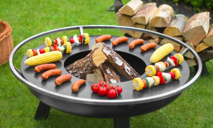 Rund grillplatta - Svart