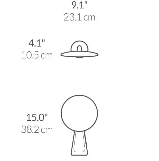 Tegning og mål til spejl