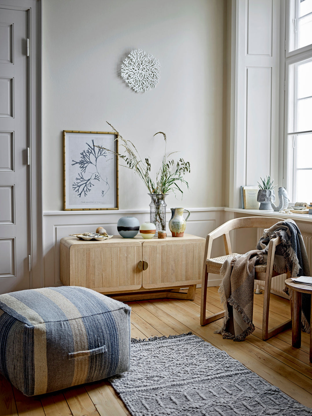 Hiro Vase, Blå, Stentøj