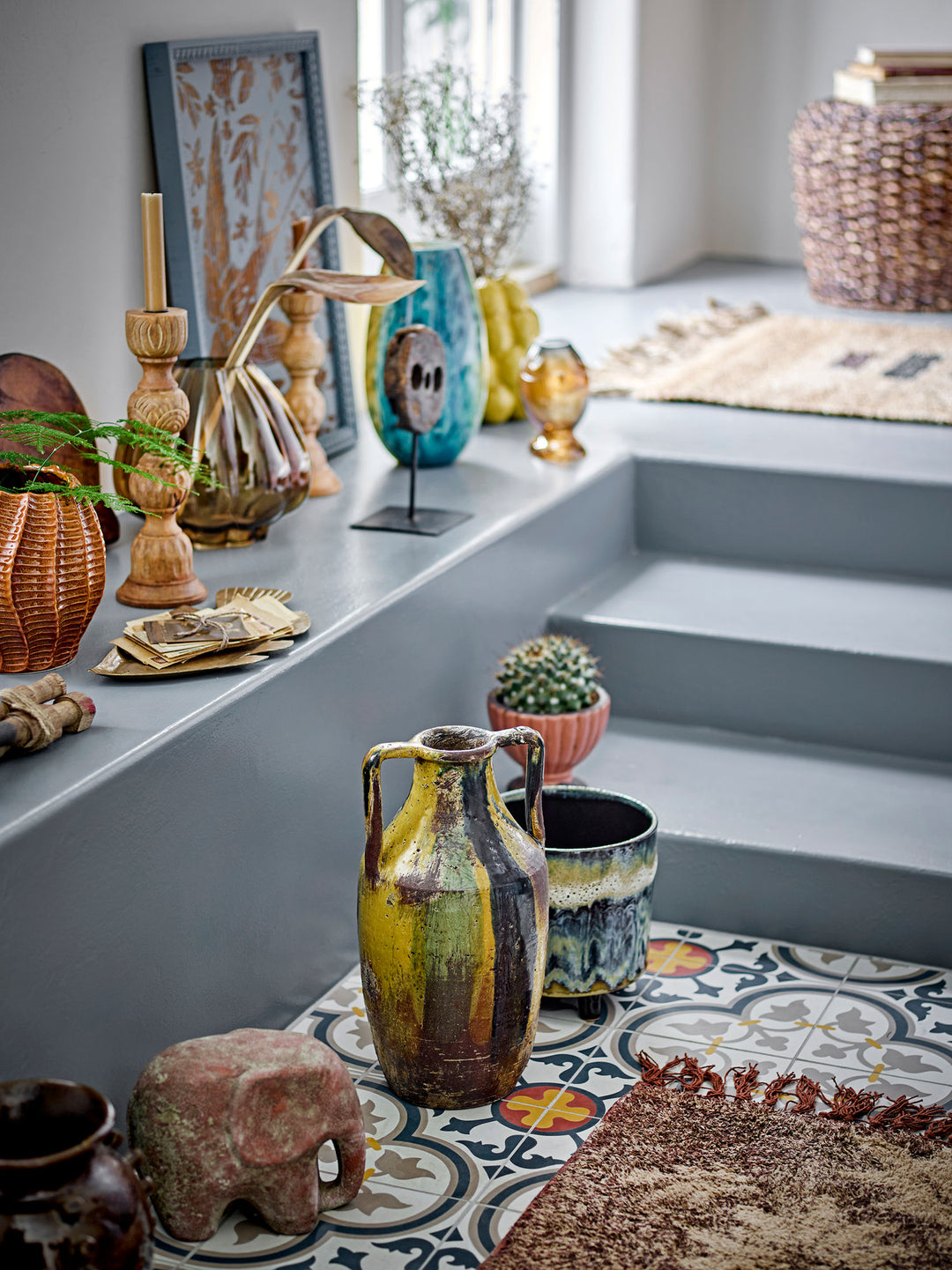 Wilder Deko Vase, Multifarvet, Terrakotta