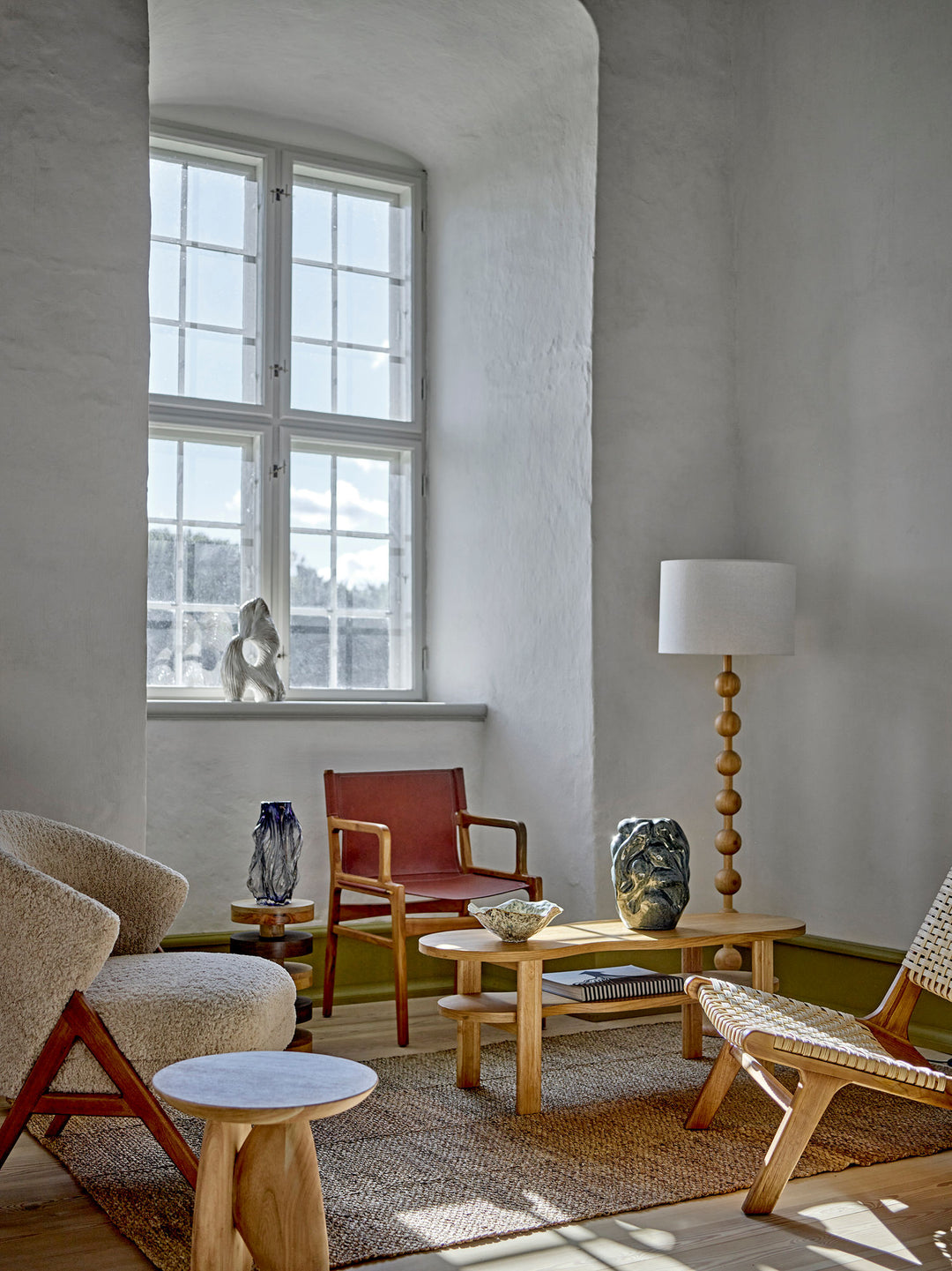 Tulla Vase, Grå, Glas