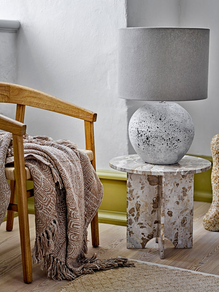 Jasmia Sidebord, Brun, Marmor