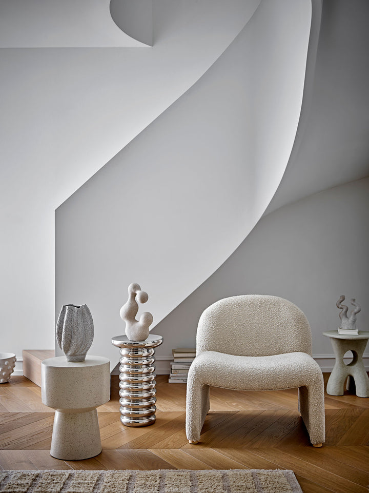 Cove Vase, Hvid, Stentøj