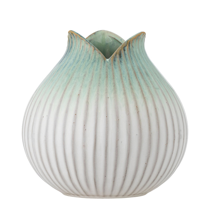 Skylar Vase, Grøn, Stentøj