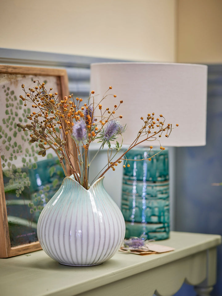 Skylar Vase, Grøn, Stentøj