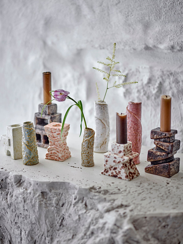 Temple Vase, Brun, Stentøj