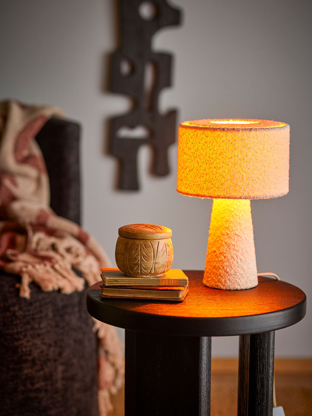 Emmie Bordlampe, Hvid, Polyester