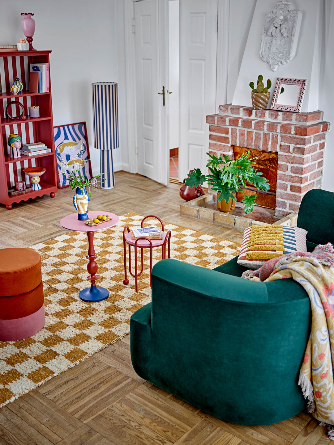 Emmie Gulvlampe, Blå, Polyester