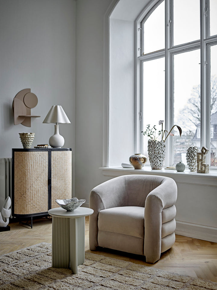 Heide Bordlampe, Hvid, Stentøj