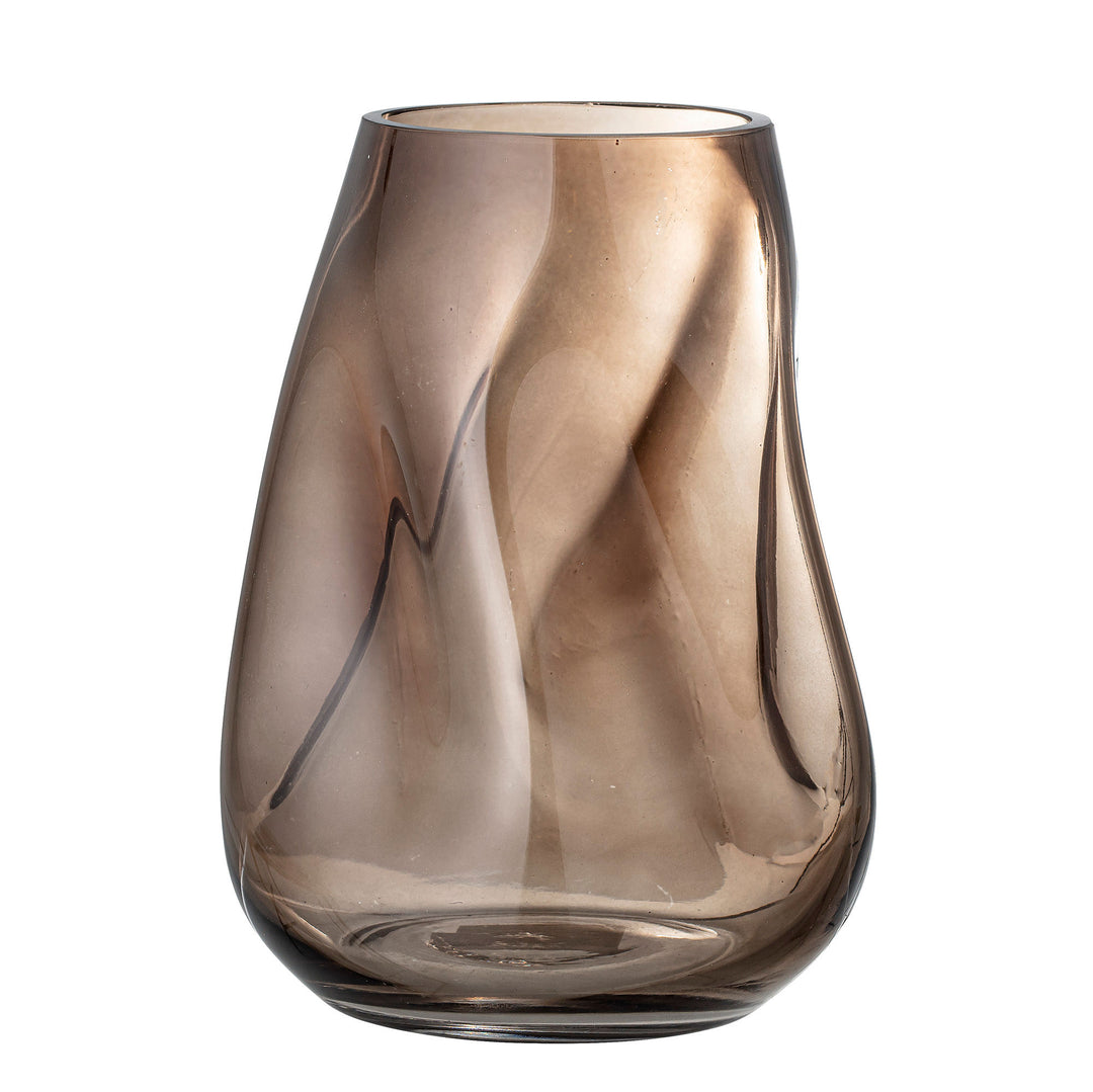 Ingolf Vase, Brun, Glas