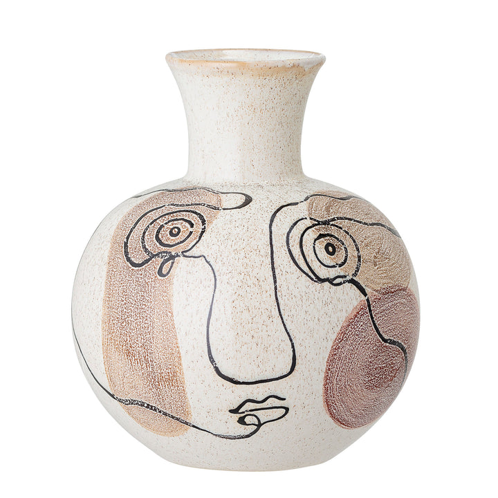 Irini Vase, Hvid, Stentøj