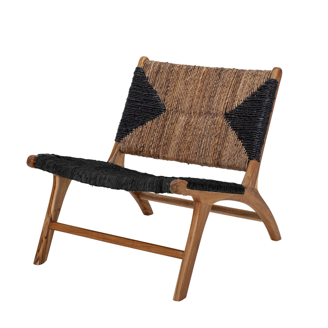 Grant Loungestol, Sort, Teak