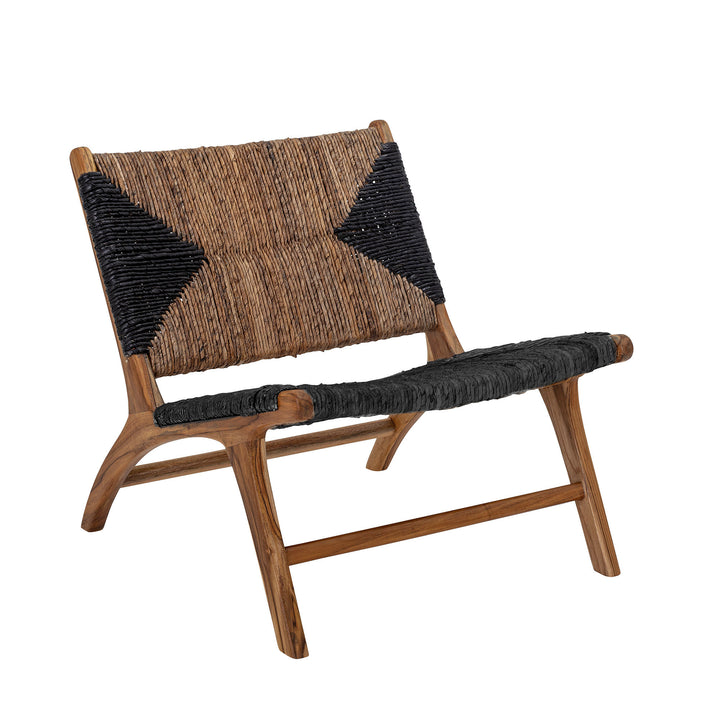 Grant Loungestol, Sort, Teak