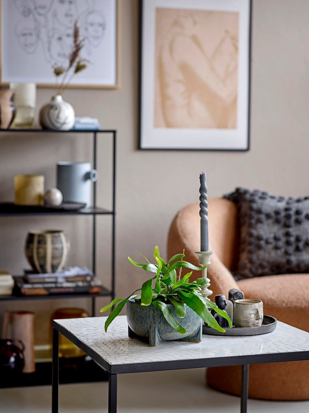 Niah Sofabord, Hvid, Sten