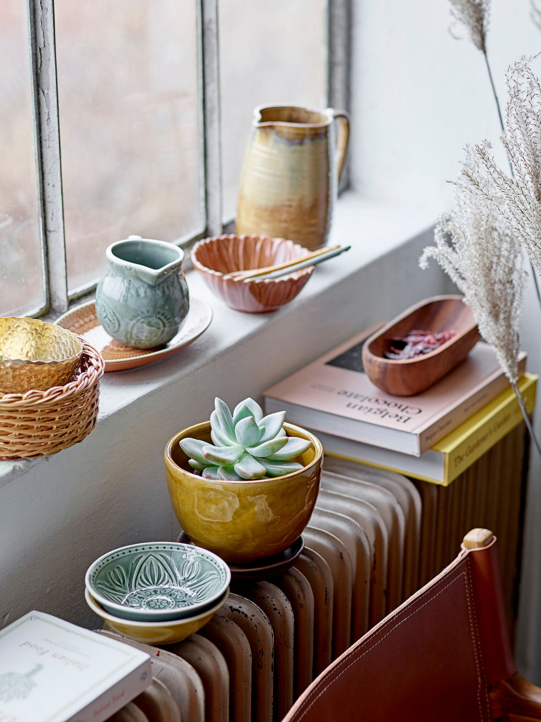 Ollie Loungestol, Brun, Læder