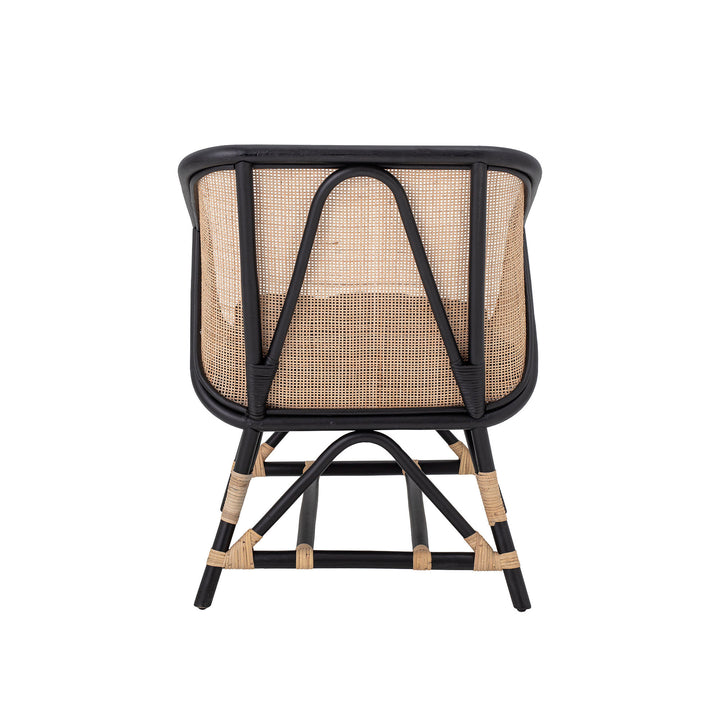 Loue Loungestol, Sort, Rattan