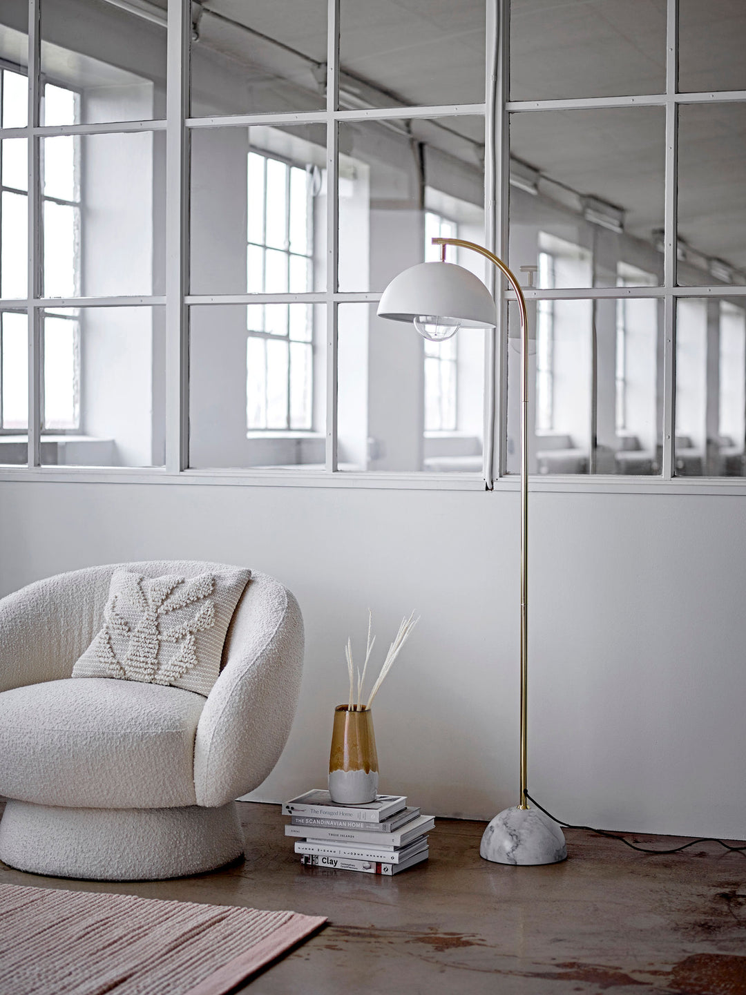 Ted Loungestol, Hvid, Polyester