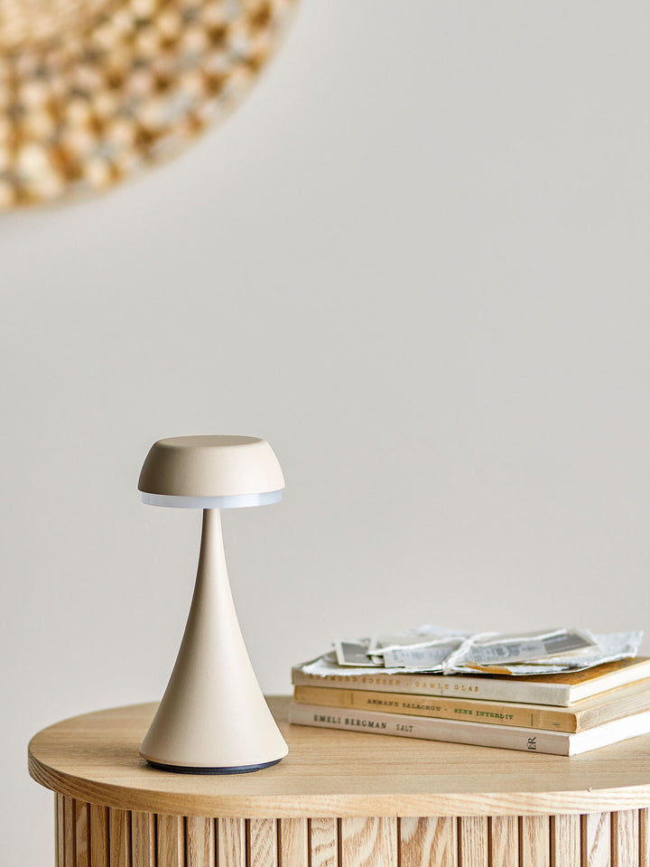 Pepple Portable Lampe, Genopladelig, Natur, Aluminium