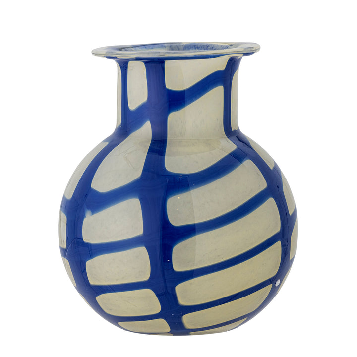 Kiran Vase, Blå, Glas