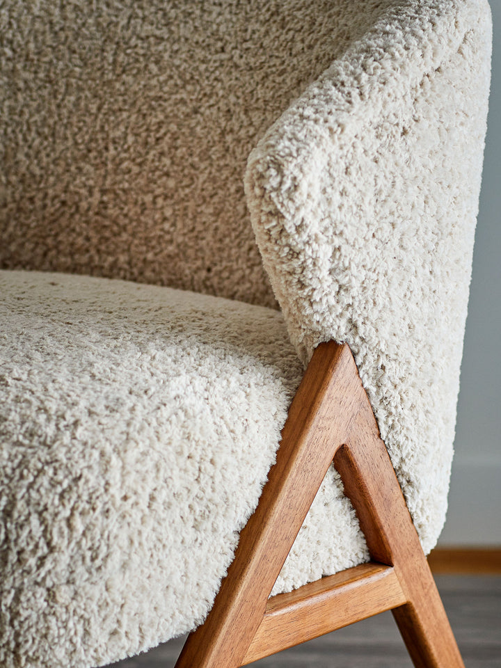 Camino Loungestol, Natur, FSC®100%, Gummitræ