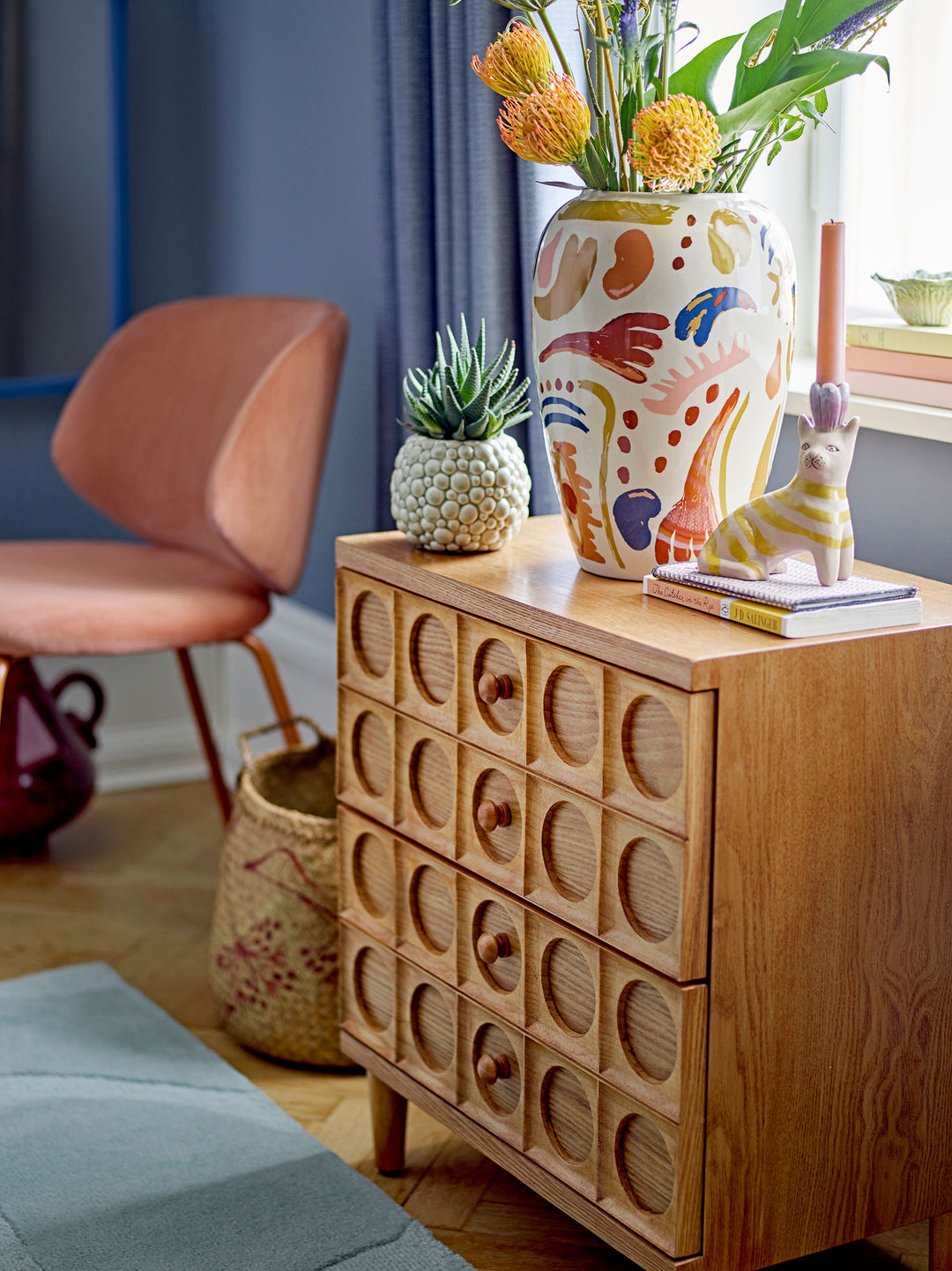 Horus Vase, Multifarvet, Stentøj