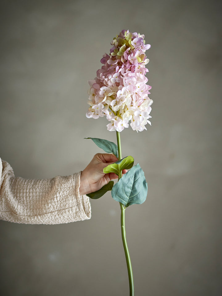 Hydrangea Stilk, Rosa, Kunstig Blomst