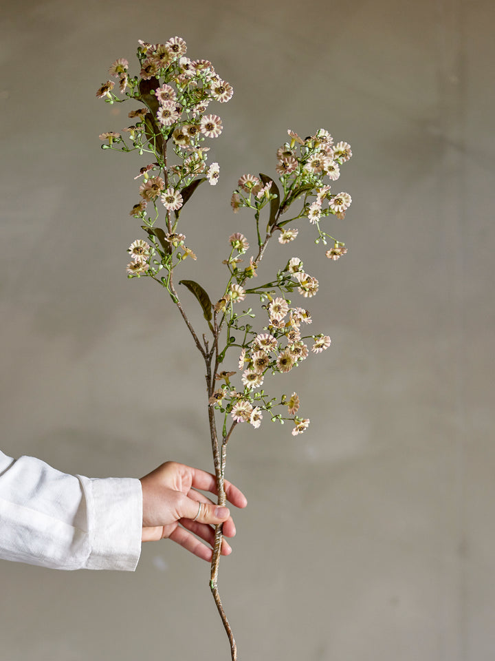 Waxflower Stilk, Hvid, Kunstig Blomst