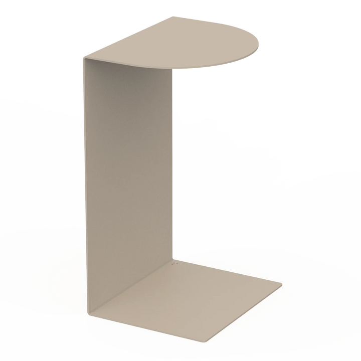 BERLIN bord i sandfarve – elegant og pladsbesparende designmøbel i metal