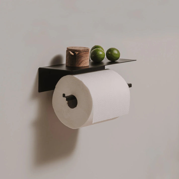 BRUSSEL køkkenrulleholder i sort – eksklusivt og arkitektonisk køkkendesign