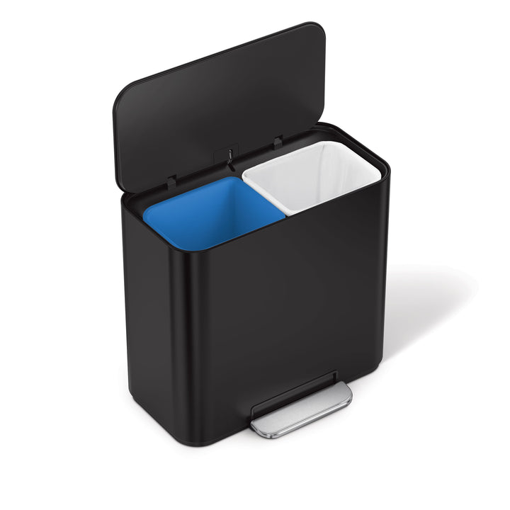 Mål og dimensioner for simplehuman 15l mini recycler pedalspand
