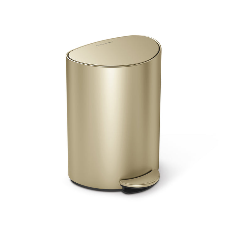 6l smal pedalspand - matguld - matguld fra simplehuman