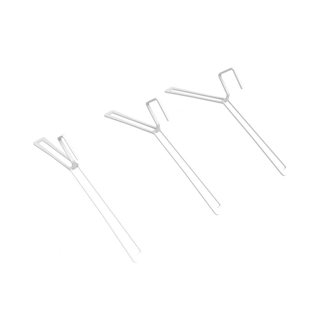 hvide bøjler til klædeskab eller knagerække - metal holdbar 