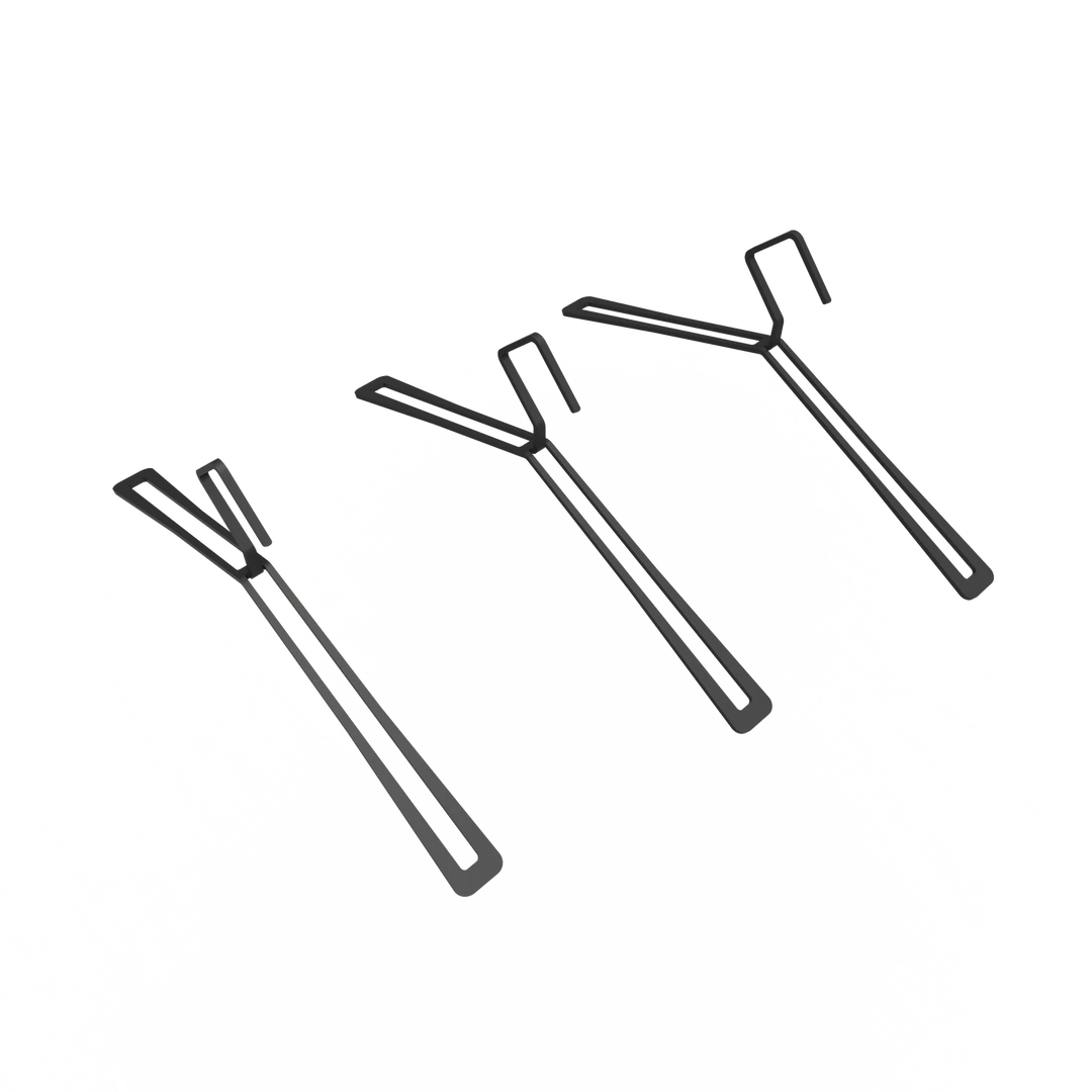 Sorte metal garderobe bøjler - designet perfekt til dit tøj