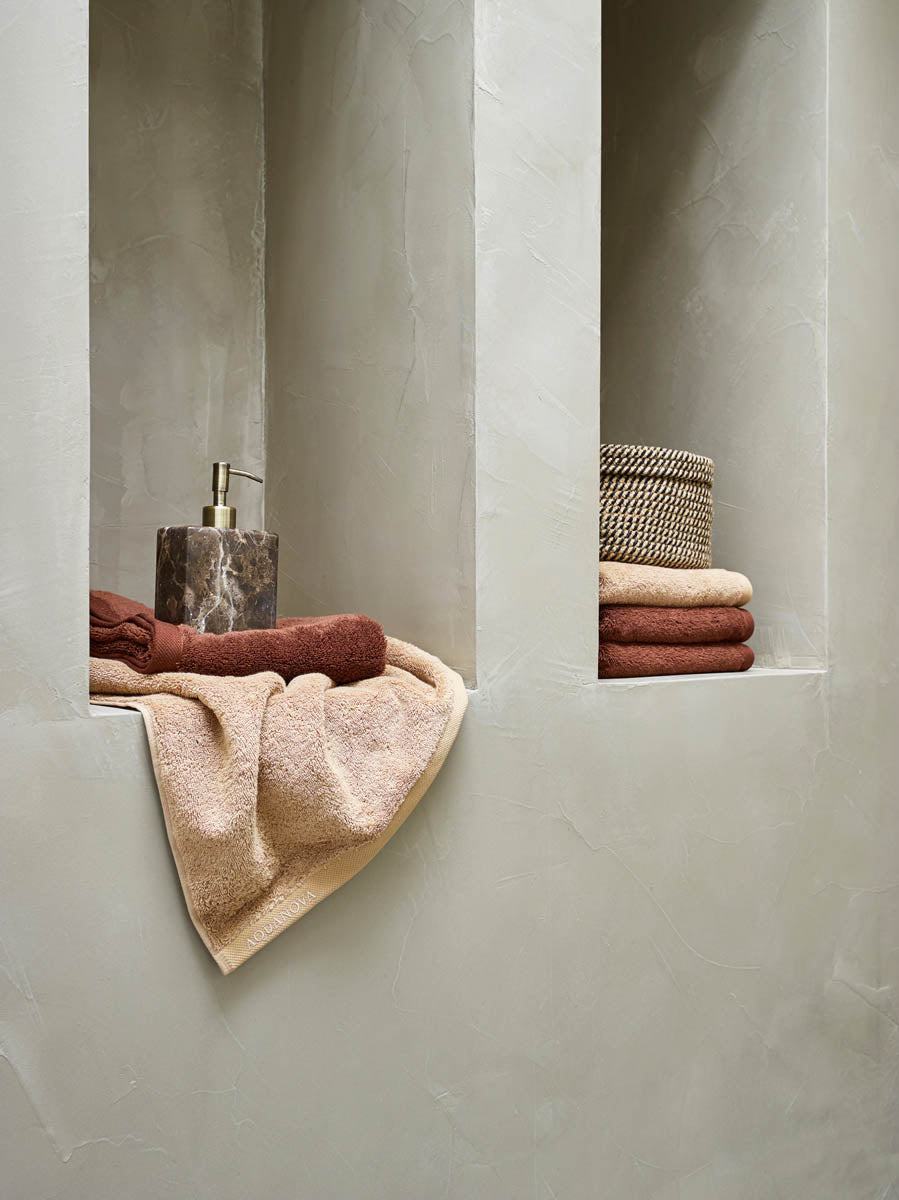 Hammam sæbedispenser i brun marmor