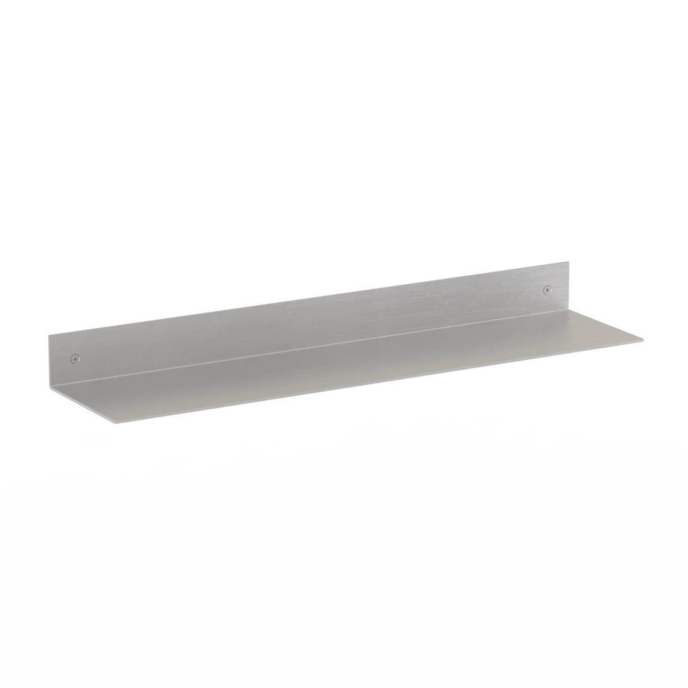 L-formet aluminiumshylde fra RAWW – moderne væghylde til bøger og dekoration