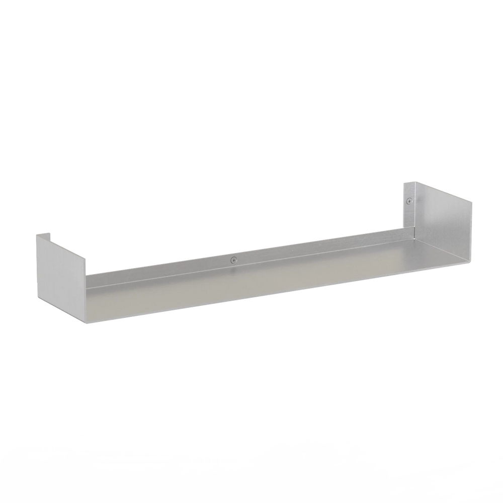 U-formet aluminiumshylde fra RAWW – moderne væghylde til bøger og dekoration