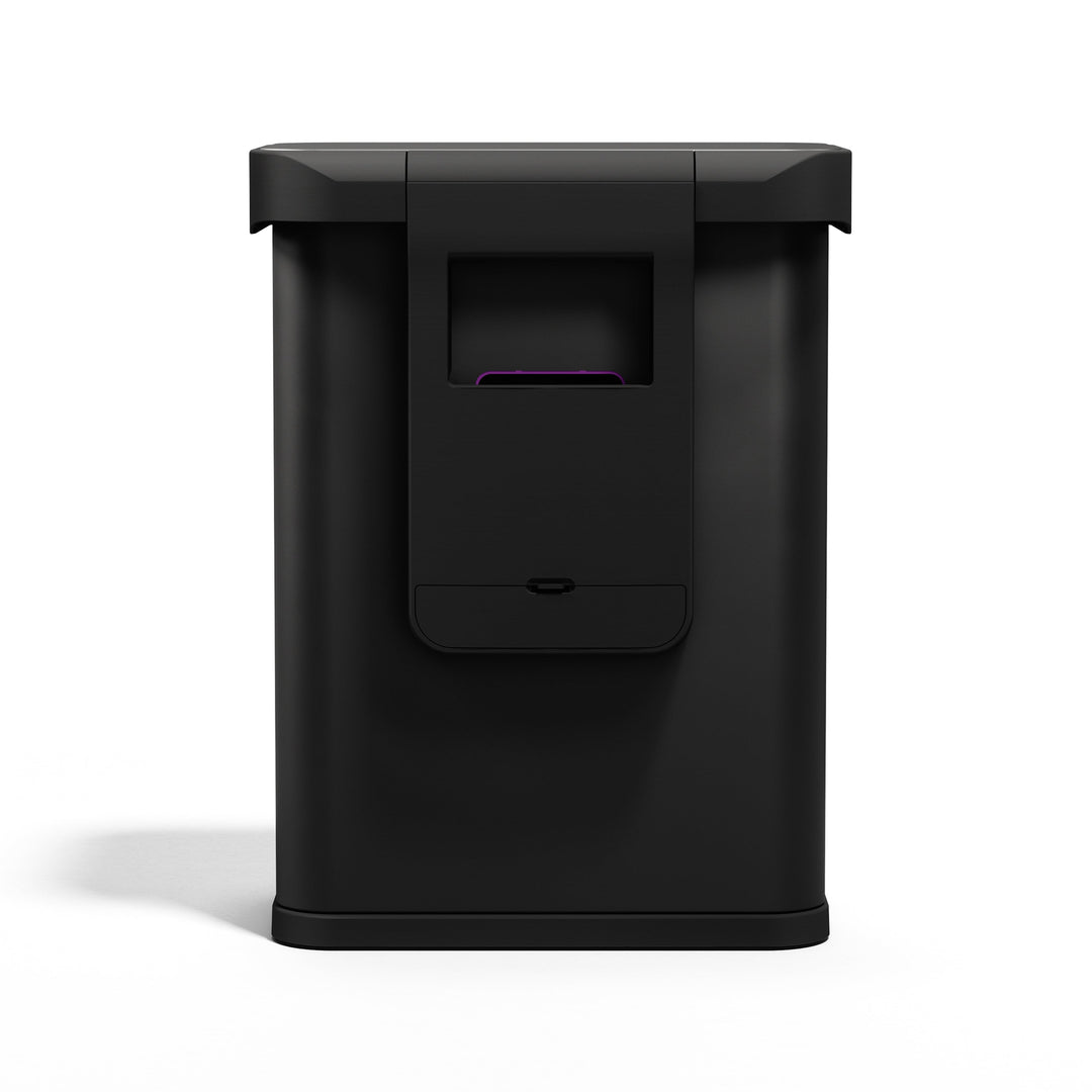 simplehuman 55l rektangulær sensorstyret skraldespand med poselomme i badeværelset