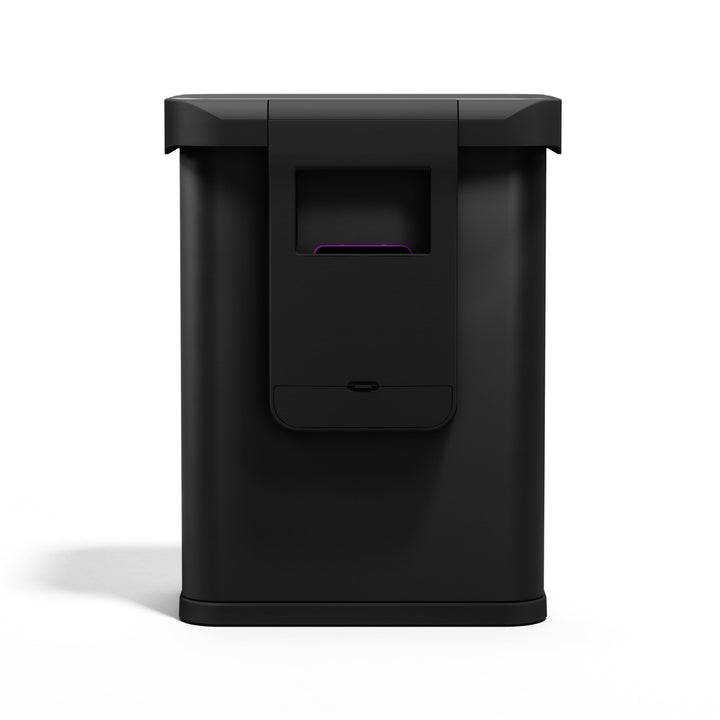 simplehuman 55l rektangulær sensorstyret skraldespand med poselomme i badeværelset