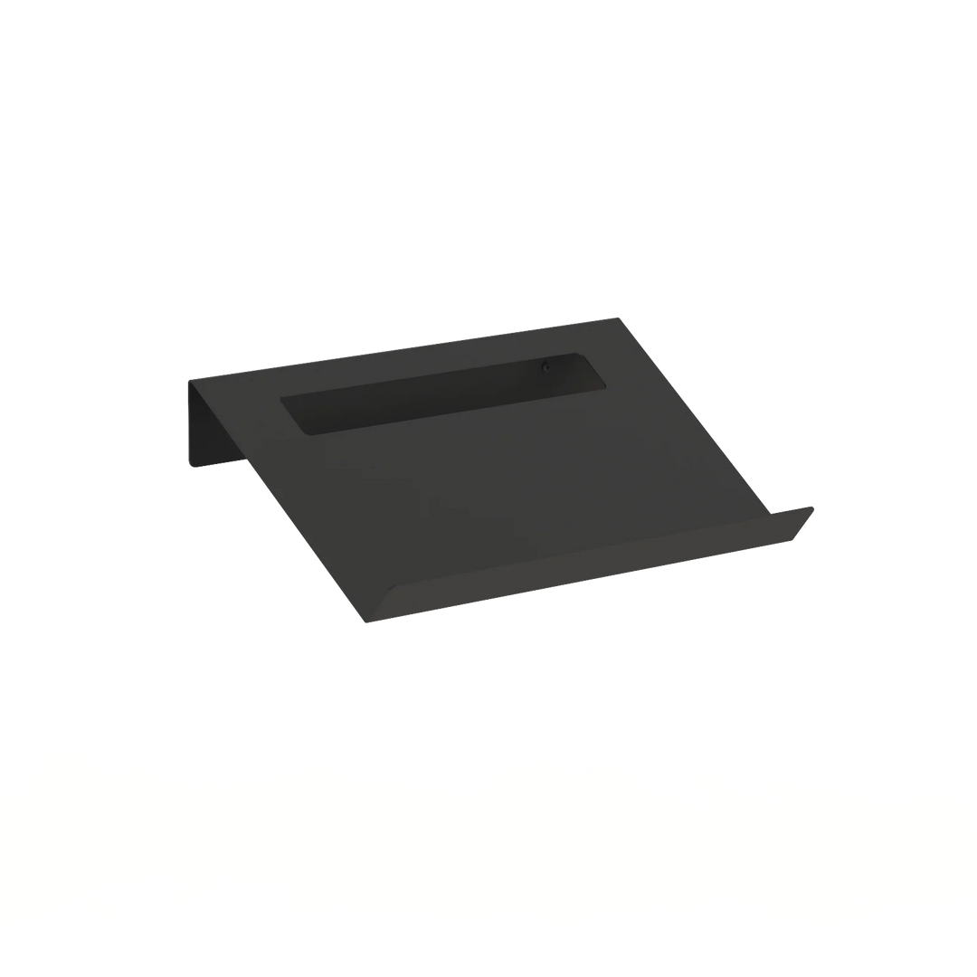 TORINO skohylde i sort metal 60 cm – vægmonteret skoopbevaring i minimalistisk design