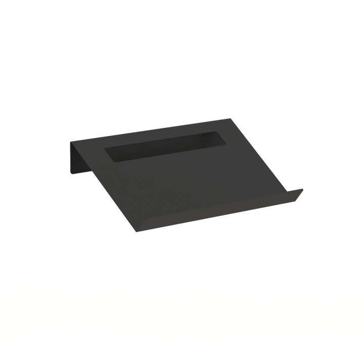 TORINO skohylde i sort metal 60 cm – vægmonteret skoopbevaring i minimalistisk design